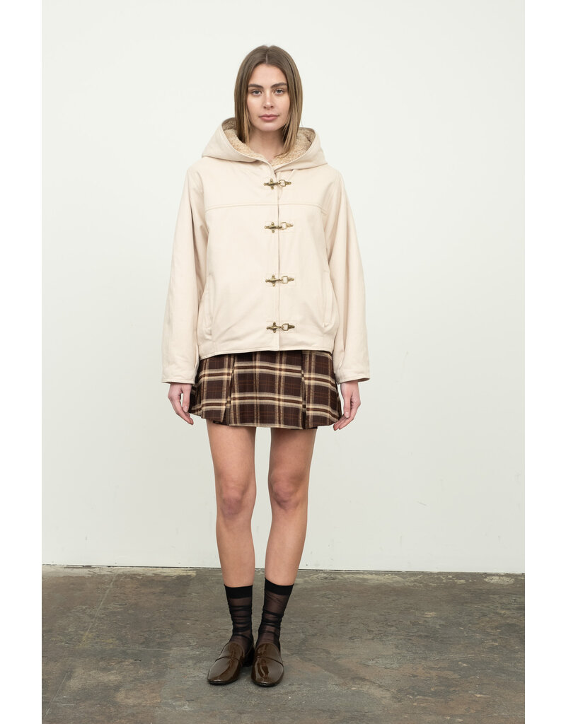 Moon River Jules Toggle Teddy-Lined Jacket