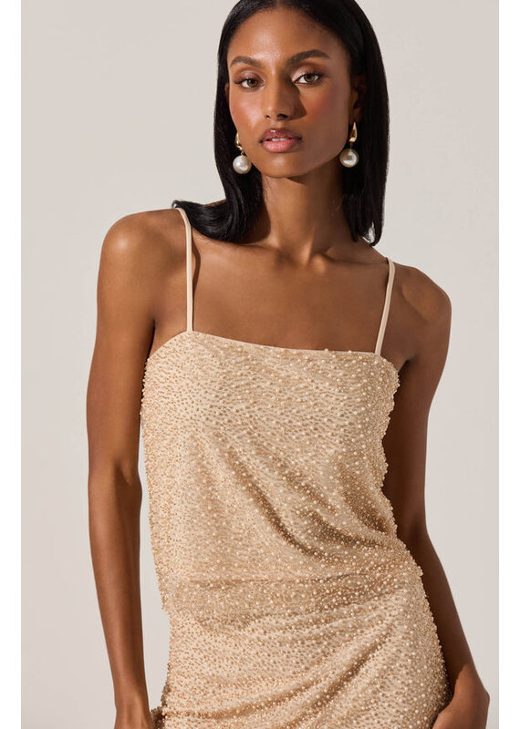ASTR Messina Pearl Embellished Top