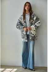 By Together Patti Paisley Fleece-Lined Sherpa Jacket