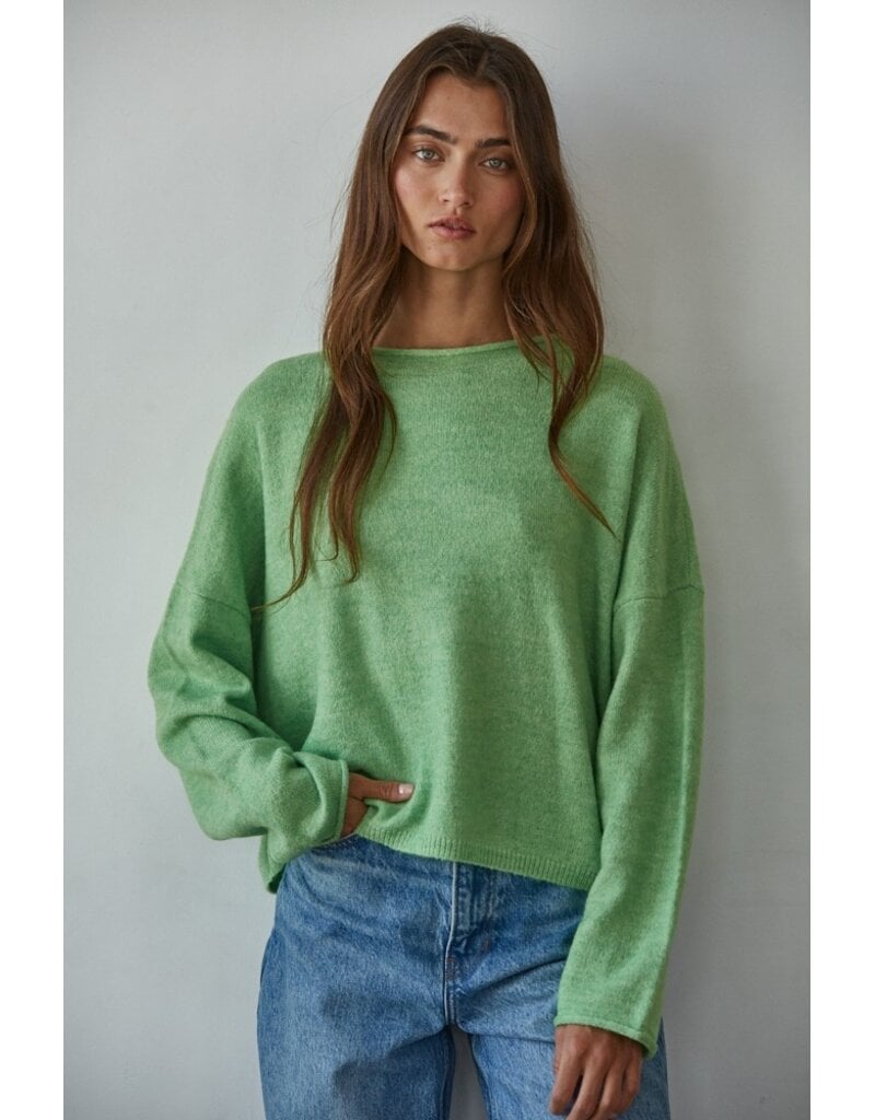 By Together Maggie Rolled Round Neck Sweater