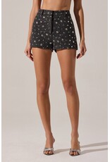 ASTR Wynn Embellished Mini Shorts