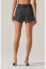 ASTR Wynn Embellished Mini Shorts