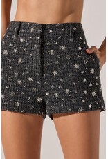 ASTR Wynn Embellished Mini Shorts