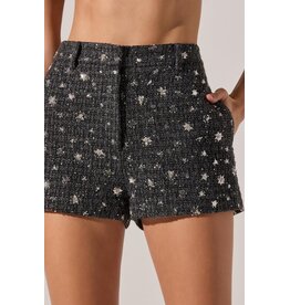 ASTR Wynn Embellished Mini Shorts