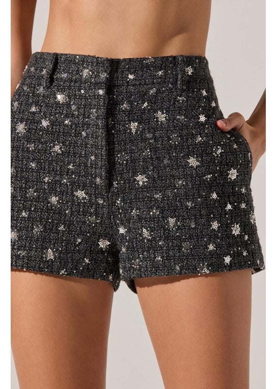 ASTR Wynn Embellished Mini Shorts