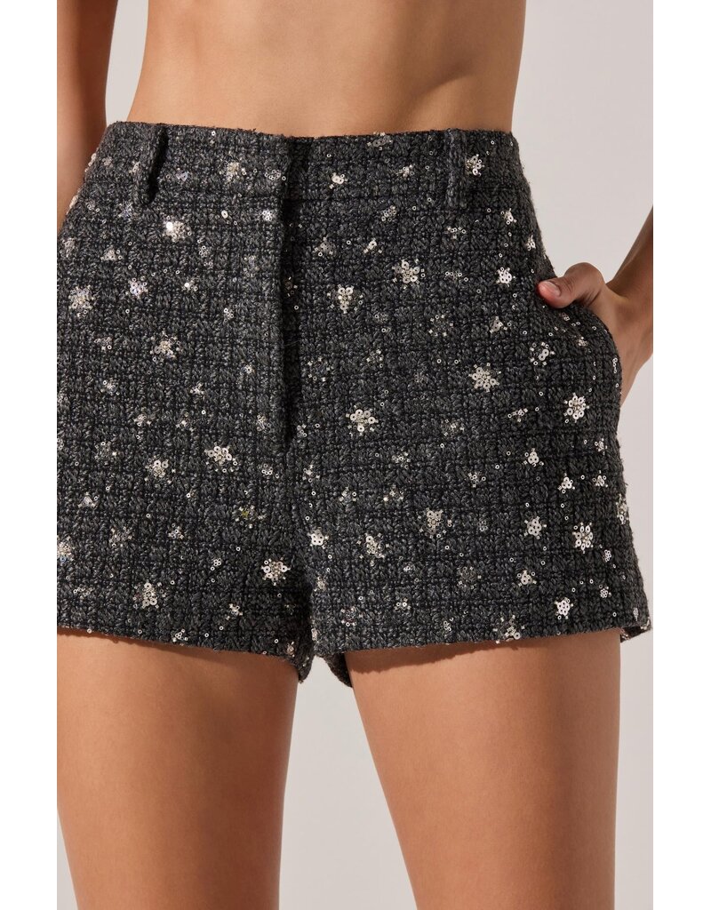 ASTR Wynn Embellished Mini Shorts
