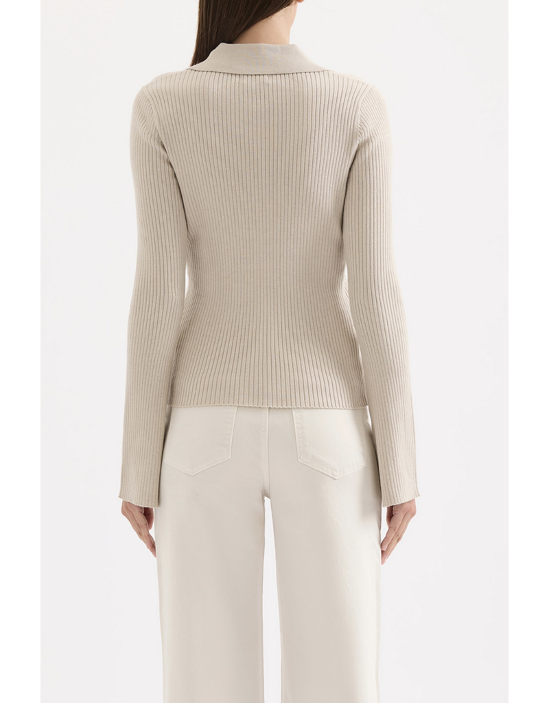 Nude Lucy Betina Zip Front Knit Cardigan Top