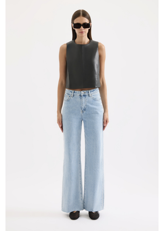 Nude Lucy Beaumont Vegan Leather Top