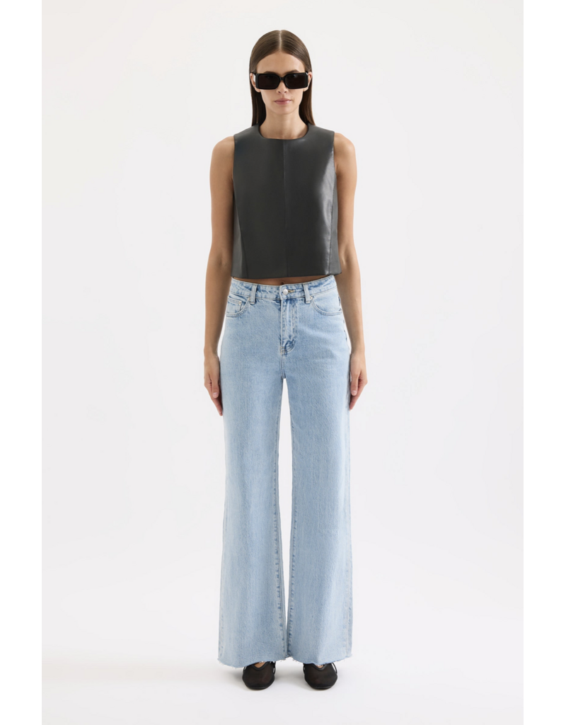 Nude Lucy Beaumont Vegan Leather Top