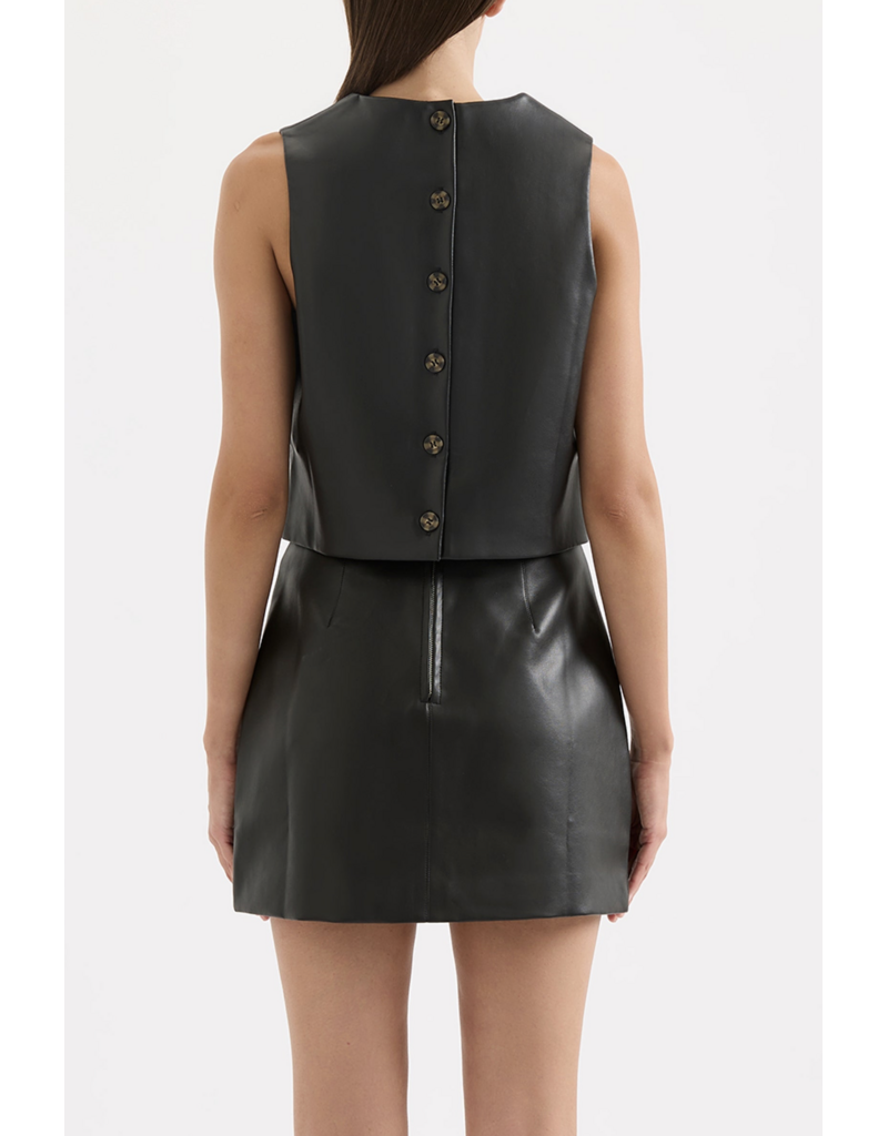 Nude Lucy Beaumont Vegan Leather Top