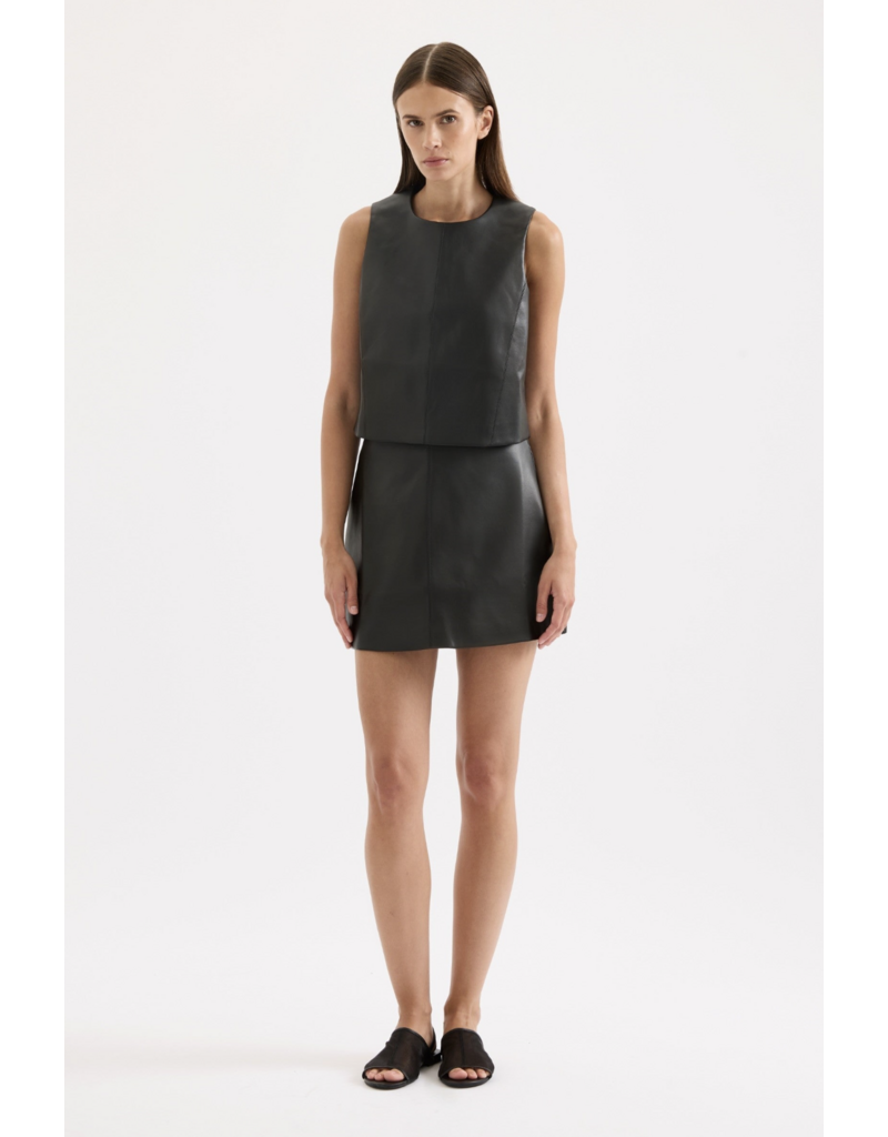 Nude Lucy Beaumont Vegan Leather Top