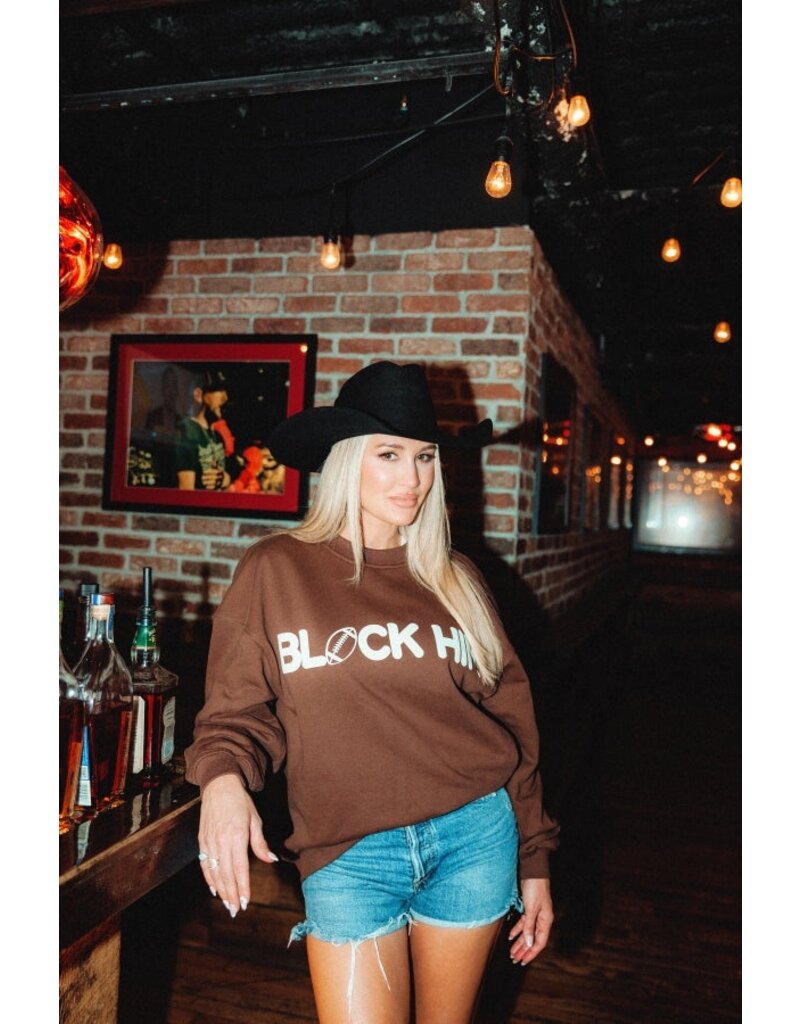 Block Him Football Sweatshirt