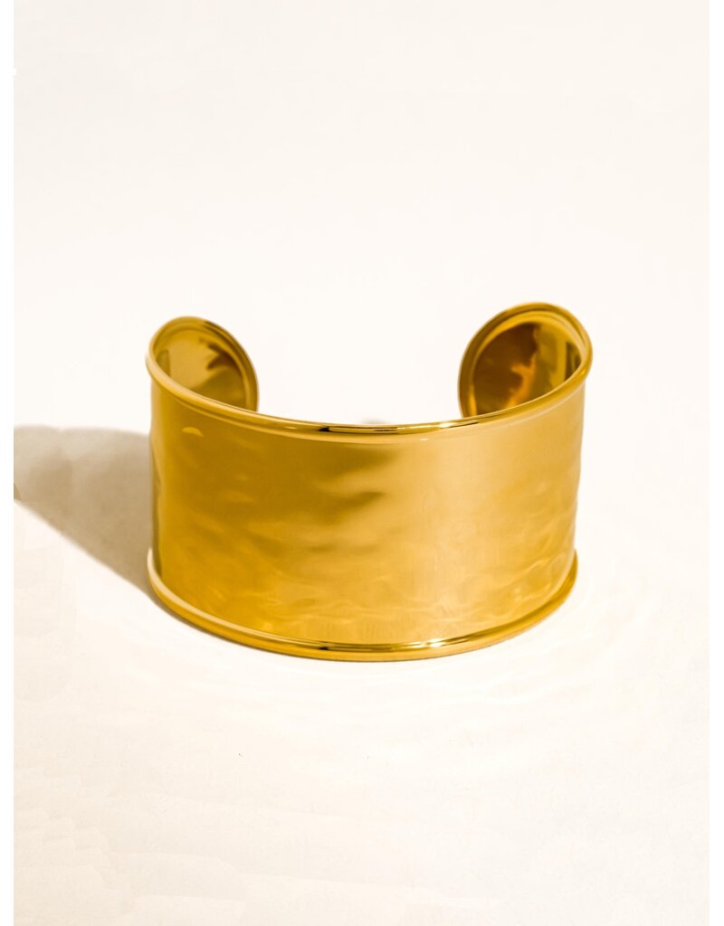 Flanerie Calric 18K Gold Non-Tarnish Cuff Bracelet