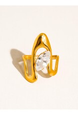 Flanerie Vana 18K Gold Non-Tarnish Marquise Ring