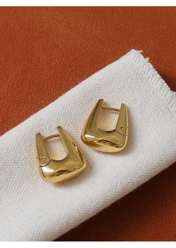 Flanerie Cadance 18K Gold Non-Tarnish Earrings