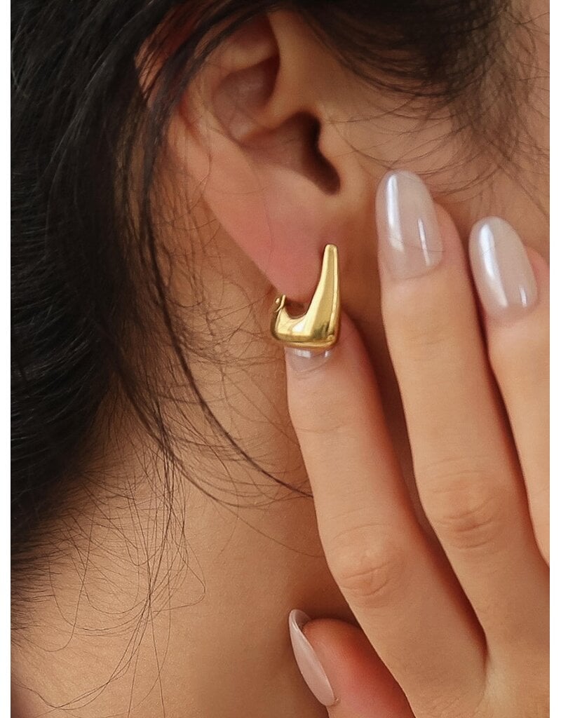 Flanerie Cadance 18K Gold Non-Tarnish Earrings
