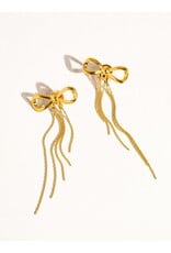 Flanerie Hani 18K Gold Non-Tarnish Heart Tassel Earring