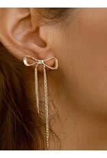 Flanerie Hani 18K Gold Non-Tarnish Heart Tassel Earring
