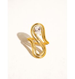 Flanerie Monarque 18K Gold Non-Tarnish Ring