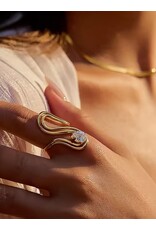 Flanerie Monarque 18K Gold Non-Tarnish Ring