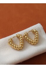 Flanerie Prudence 18K Gold Non-Tarnish Earrings