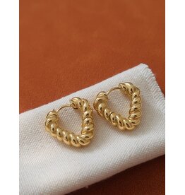 Flanerie Prudence 18K Gold Non-Tarnish Earrings