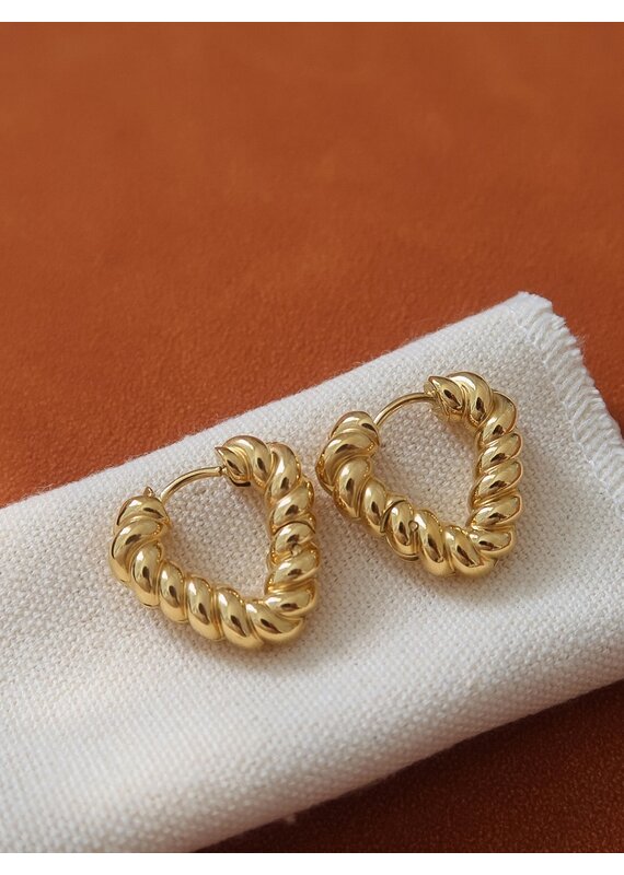 Flanerie Prudence 18K Gold Non-Tarnish Earrings