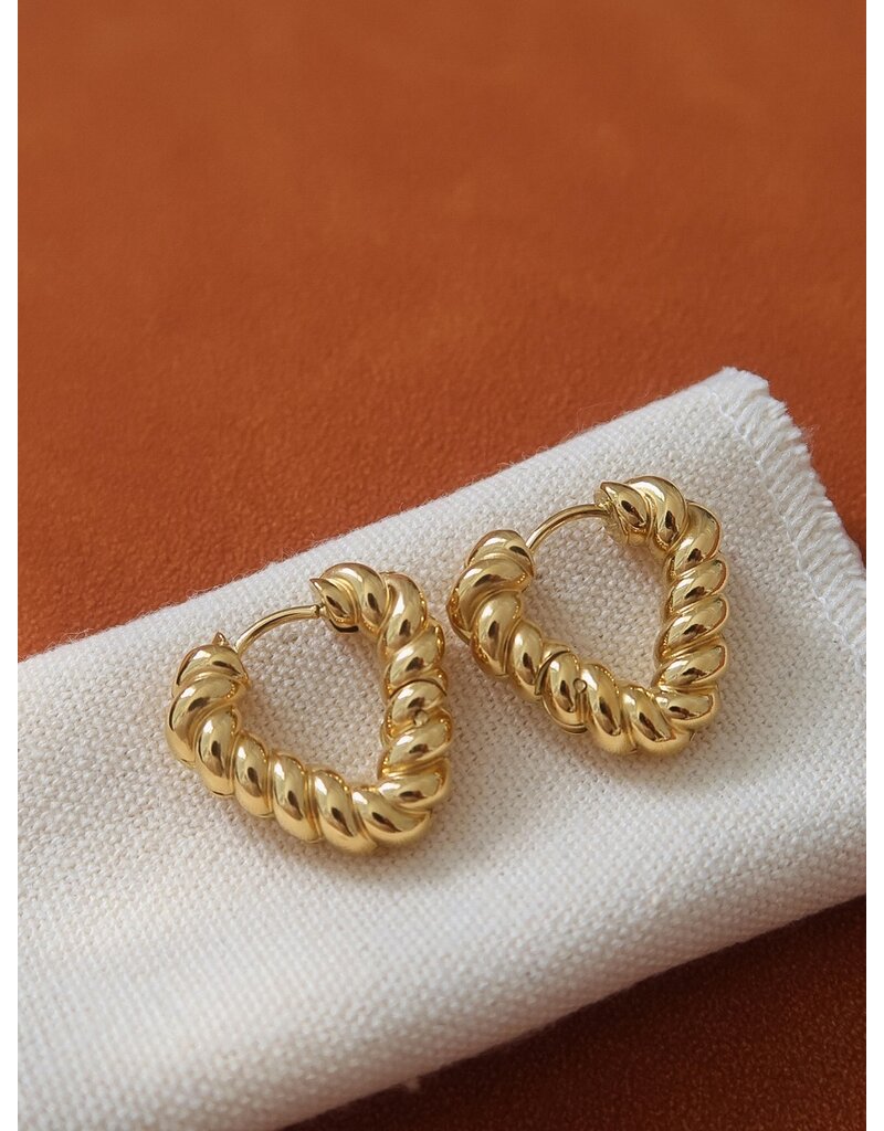 Flanerie Prudence 18K Gold Non-Tarnish Earrings