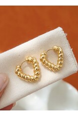 Flanerie Prudence 18K Gold Non-Tarnish Earrings