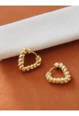 Flanerie Prudence 18K Gold Non-Tarnish Earrings