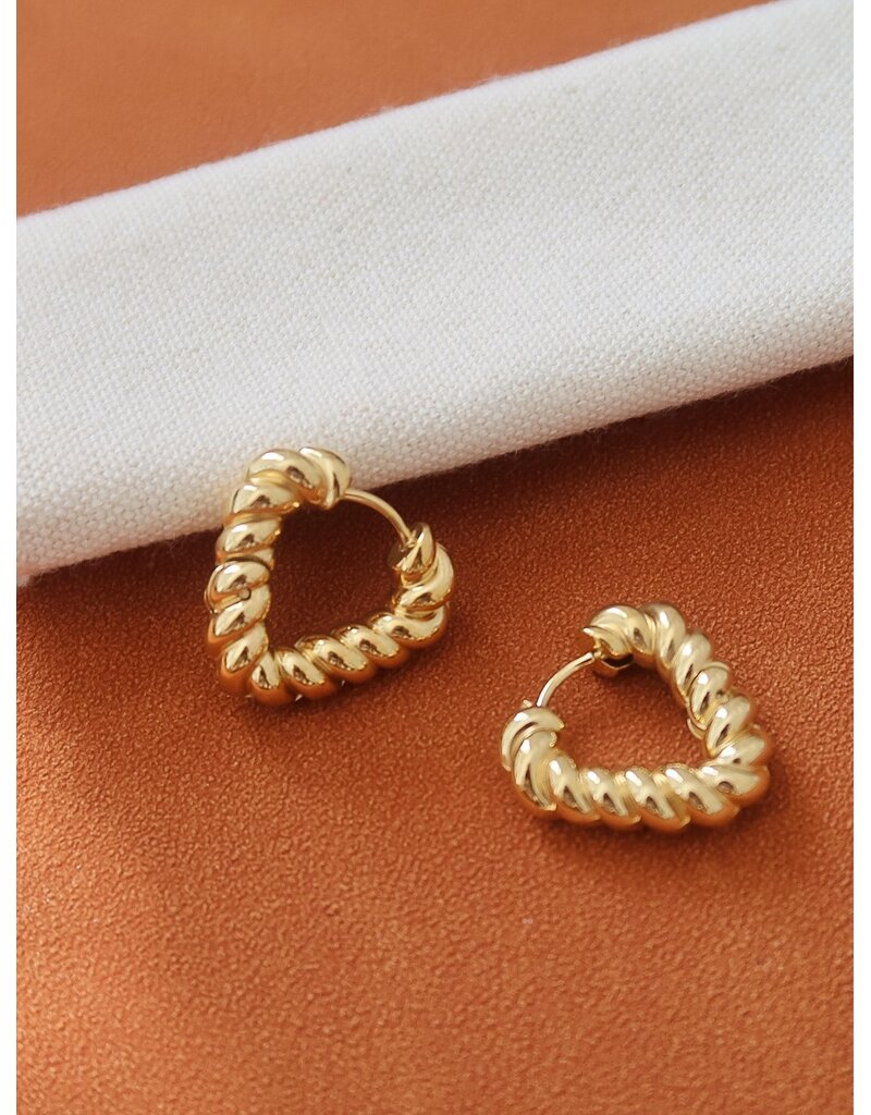 Flanerie Prudence 18K Gold Non-Tarnish Earrings