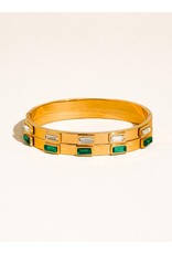 Flanerie Tanith 18K Gold Non-Tarnish Baguette Bracelet *2 colors*