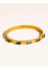 Flanerie Tanith 18K Gold Non-Tarnish Baguette Bracelet *2 colors*