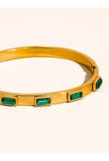 Flanerie Tanith 18K Gold Non-Tarnish Baguette Bracelet *2 colors*