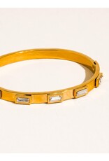 Flanerie Tanith 18K Gold Non-Tarnish Baguette Bracelet *2 colors*