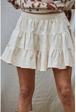By Together Kelly Corduroy Flowy Mini Skirt