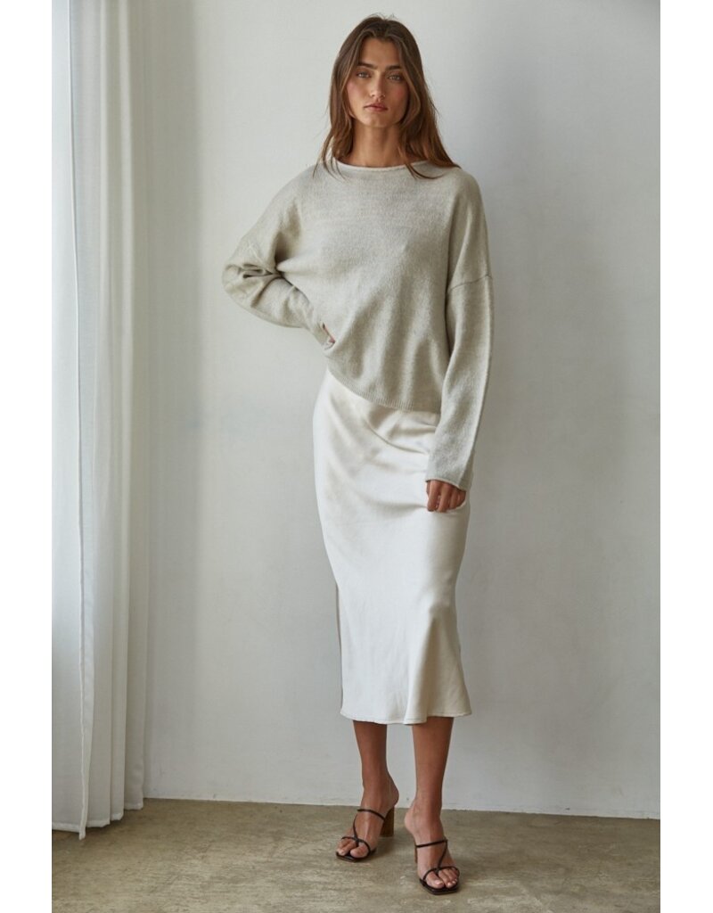 By Together Maggie Rolled Round Neck Sweater