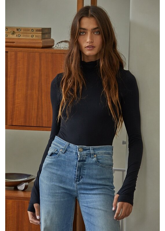By Together Seamless Turtleneck Long Sleeve Bodysuit