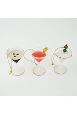8 Oak Lane Martini Glass Ornament Set