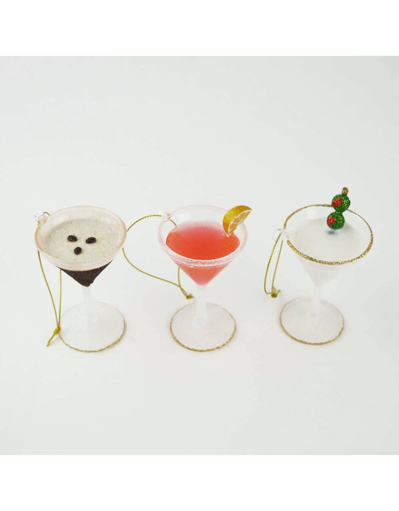 8 Oak Lane Martini Glass Ornament Set