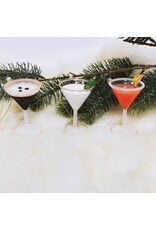 8 Oak Lane Martini Glass Ornament Set
