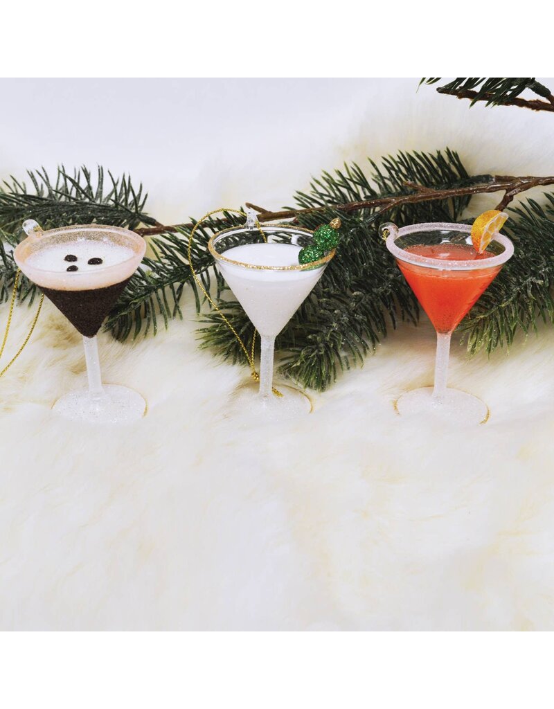 8 Oak Lane Martini Glass Ornament Set
