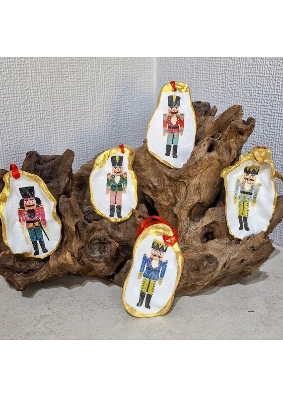 Nutcracker Oyster Shell Ornament