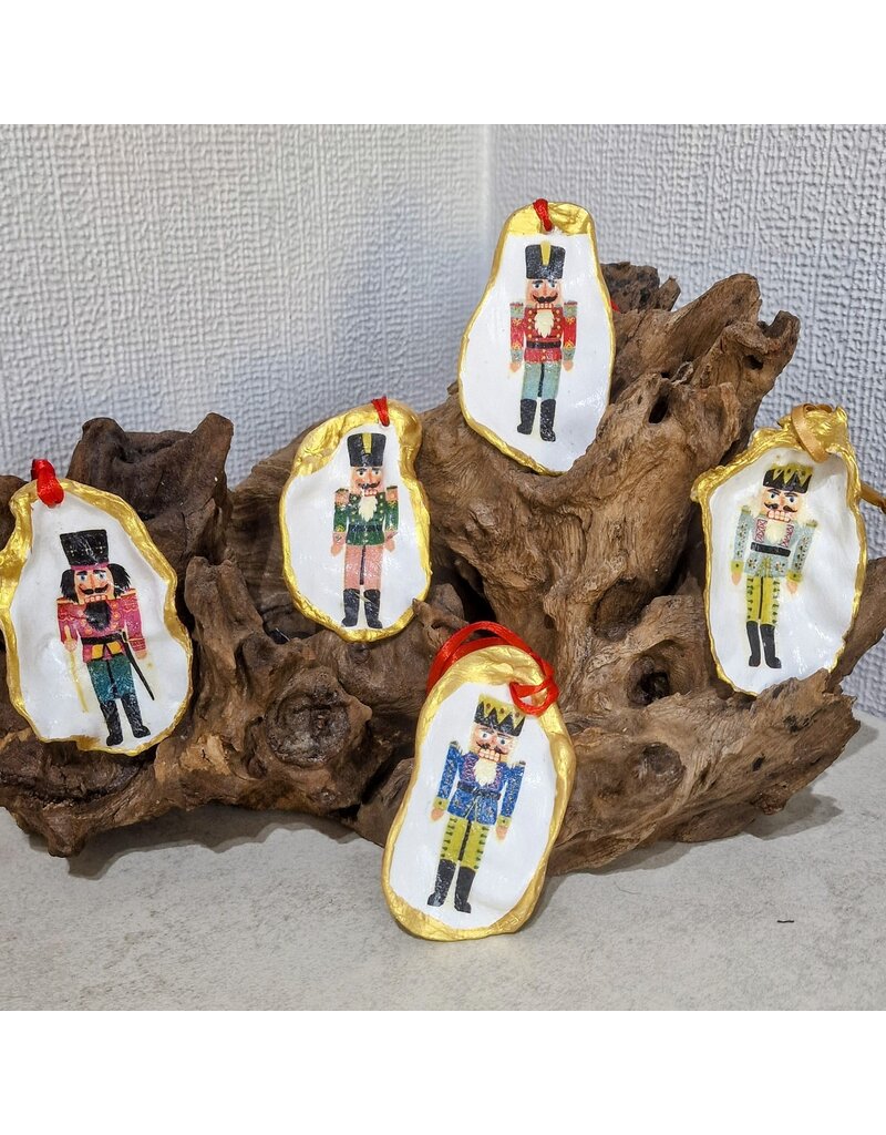 Nutcracker Oyster Shell Ornament