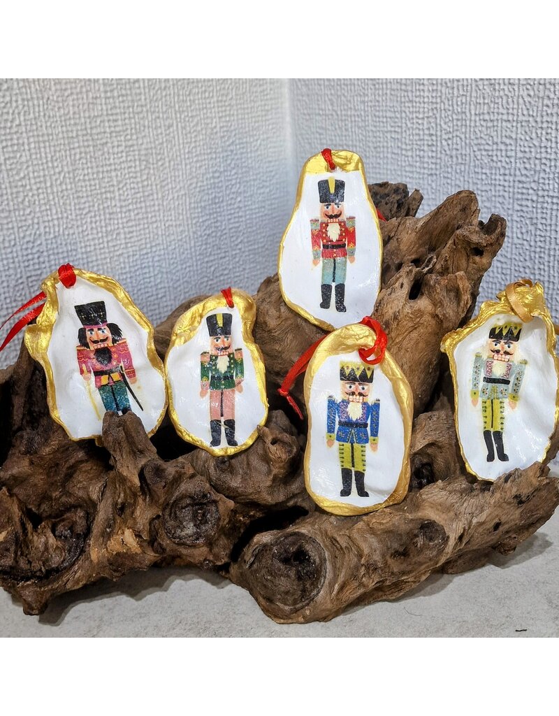 Nutcracker Oyster Shell Ornament