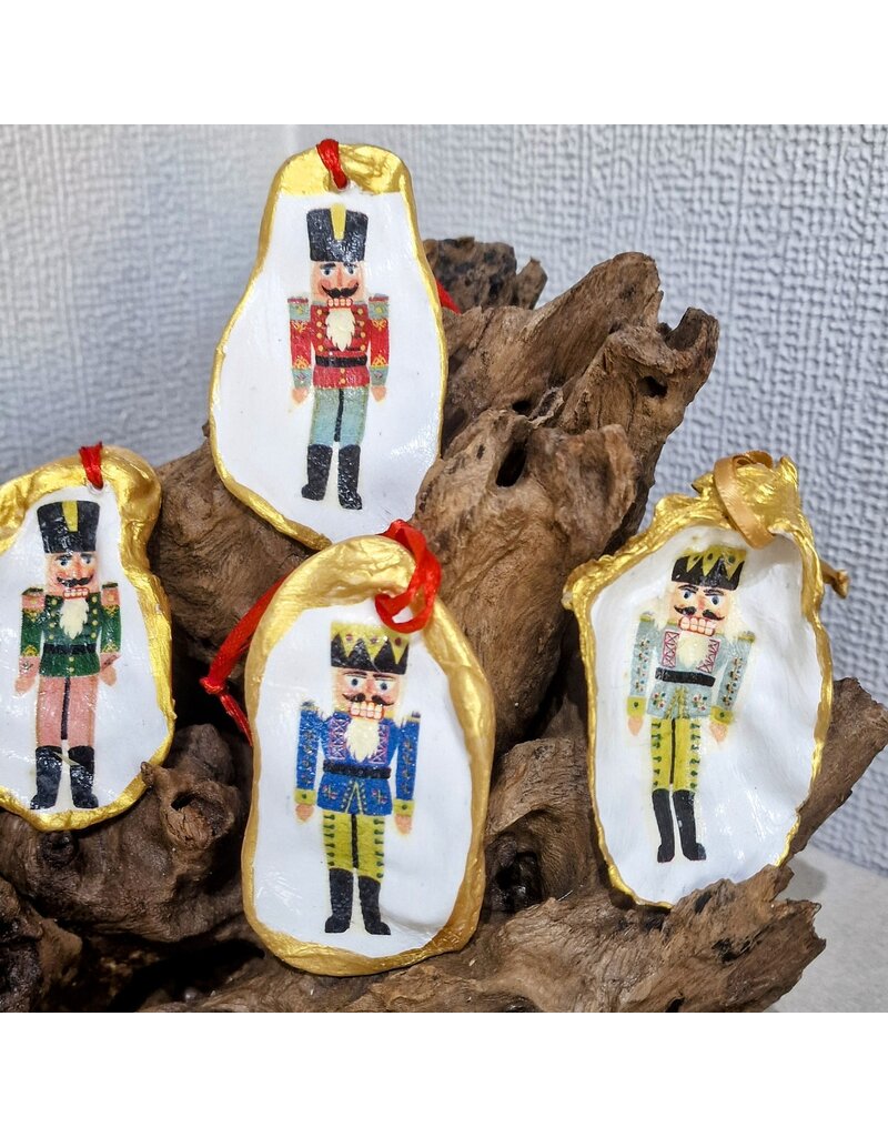 Nutcracker Oyster Shell Ornament