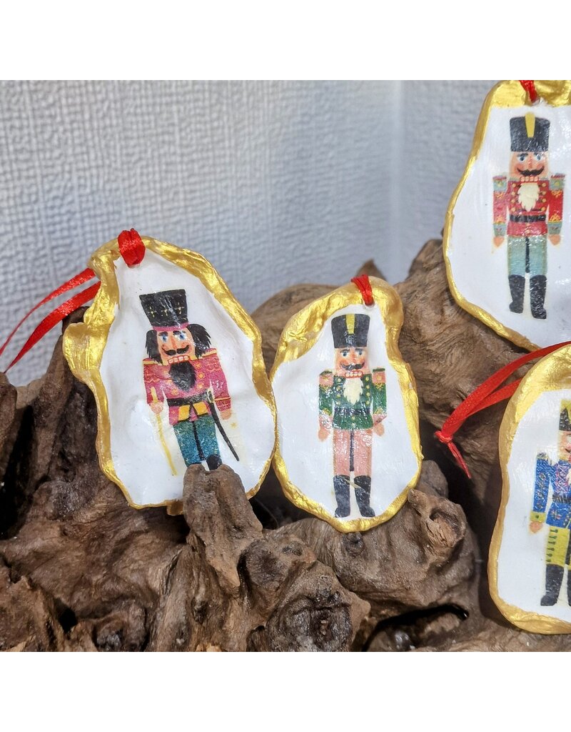 Nutcracker Oyster Shell Ornament