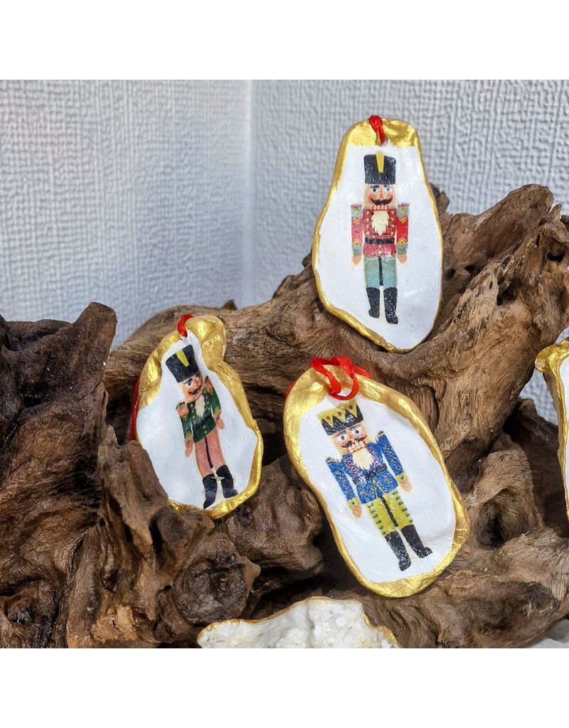 Nutcracker Oyster Shell Ornament