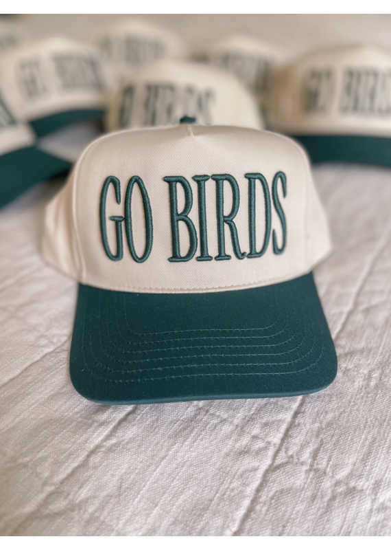 GO BIRDS 3D Puff Embroidery Trucker