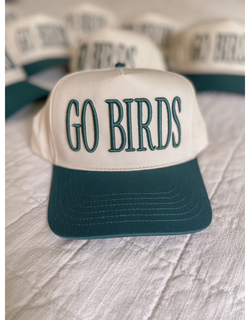 GO BIRDS 3D Puff Embroidery Trucker